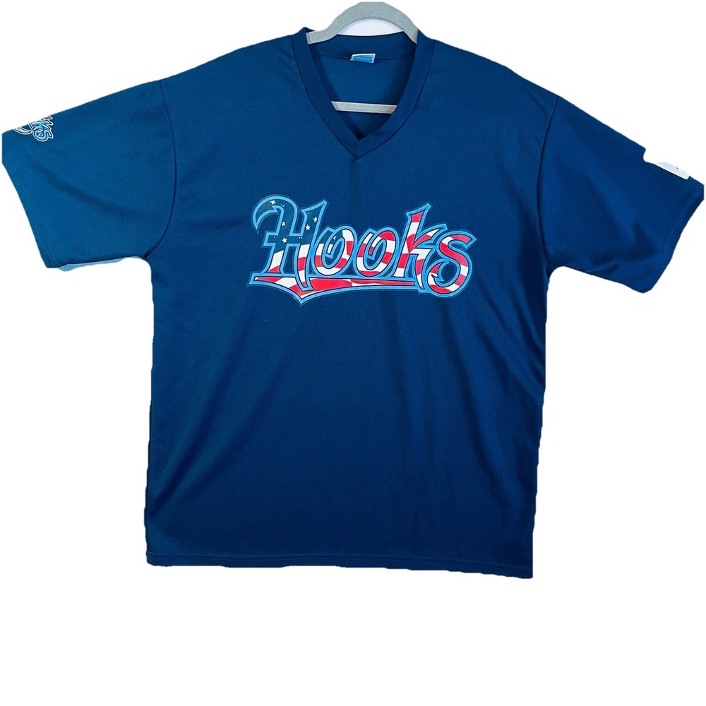 Corpus Christi Hooks Sports MiLB Baseball Jersey Mens XL Blue Citco Athletic